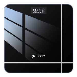 Yesido - Digital Scale Body Weight (MG10) - LED Display, Tempered Glass, 5-150kg - Black