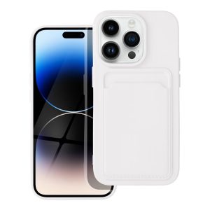 husă pentru iphone 14 pro card carcasă albă