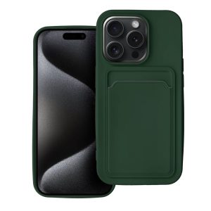 case for iphone 15 pro card case zielony
