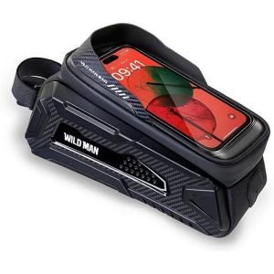 Geantă de călătorie WILDMAN pentru biciclete cadru cu fermoar 2L (4 "- 7") M30 negru