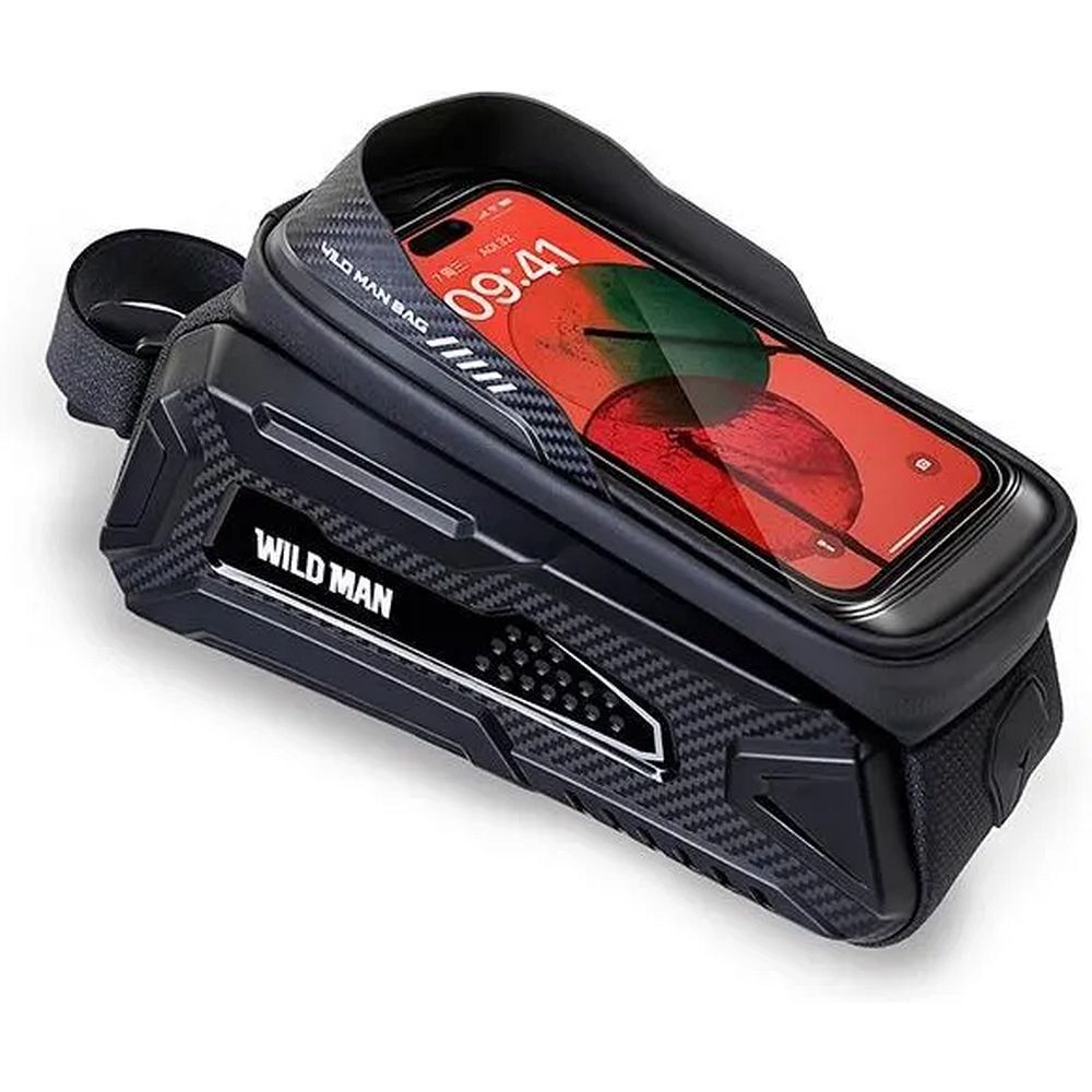 Geantă de călătorie WILDMAN pentru biciclete cadru cu fermoar 2L (4 "- 7") M30 negru