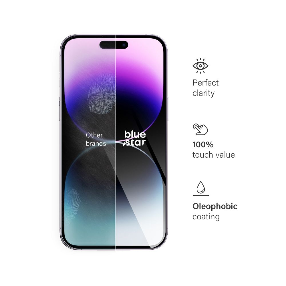 sticla securizata pentru iphone 14 pro max blue star