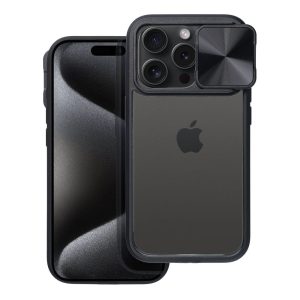 SLIDER caz pentru IPHONE 15 Plus negru