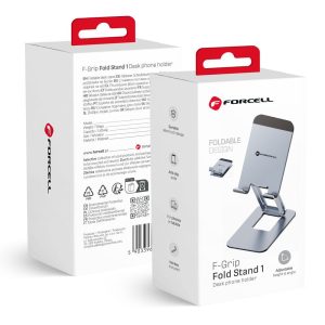 Suport de birou pentru telefon /tabletă pliabil Forcell F-Grip Fold Stand 1 gri