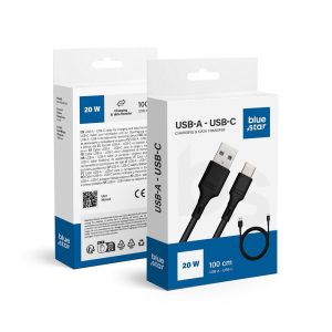 Cablu USB A do USB C Blue Star 3A 1 m DC-001AC3.0 negru