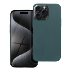 carcasă matt pentru iphone 15 pro verde închis