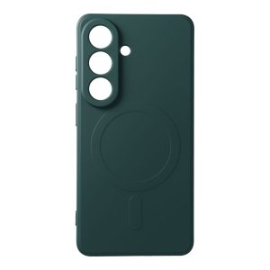 Husa SILICONE MAG COVER compatibilă cu MagSafe pentru SAMSUNG S26 Dark Green