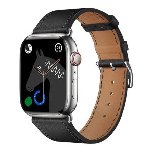 Curea pentru Apple Watch Forcell F-Design FA20 găuri din piele ecologică 38 / 40 / 41 mm negru